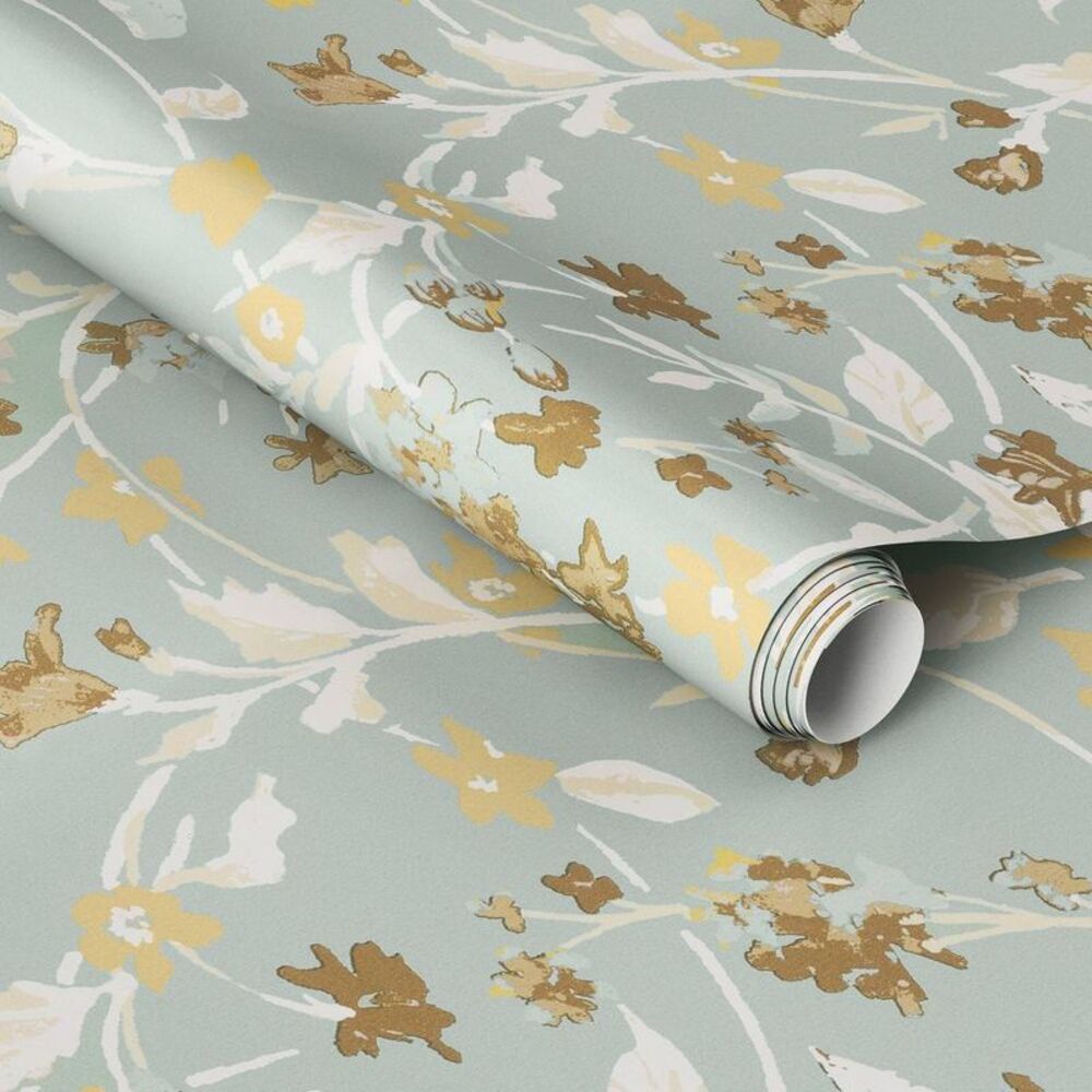 Floral Light Sage Green Wallpaper - Threshold